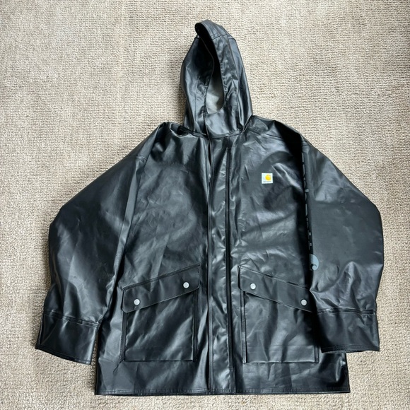 🌧️ Carhartt Men’s MIDWEIGHT WATERPROOF RAINSTORM JACKET - size M - Picture 2 of 10